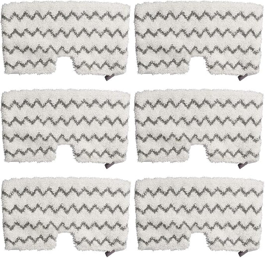 Extolife 6 Pack Steam Mop Pads Replacement for Shark Steam Pocket Mops S3501 S3601 S3972BRN S3550 S3801 S3901 S3601D S3801CO S3901D S3455K S2902 SE450 SE460