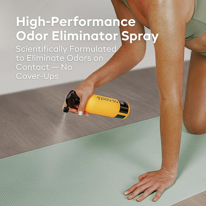 Nonaste Odor Eliminating Spray for Shoes, Gym Bags, Sports Gear & Yoga (16 Oz, Pack of 2) | Long-Lasting Fabric Refresher with Enzymes | Shoe Deodorizer & Gym Bag Deodorizer, Fabric-Safe