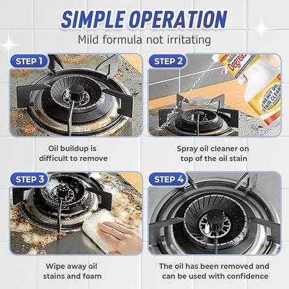 Kitchen Heavy Oil Cleaner, 2025 Upgrade All Purpose Kitchens Heavy Oil Cleaning Agent, Grease Remover, Multipurpose Kitchen Cleaner Spray for Countertops, Ovens, and Appliances (1)