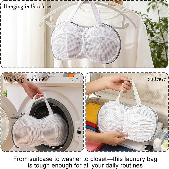 Bra Washing Bag Mesh Laundry Bags for Delicates Reusable Washable Lingerie Bags for Washing Machine Travel Laundry