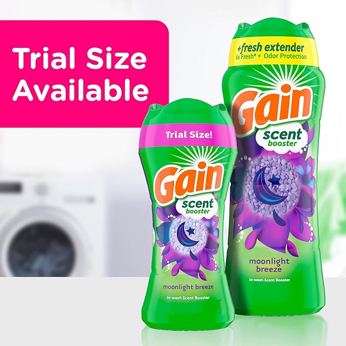 Gain In-Wash Laundry Scent Booster Beads, Moonlight Breeze Scent, 24.0 OZ, Fresh Extender + Odor Protection