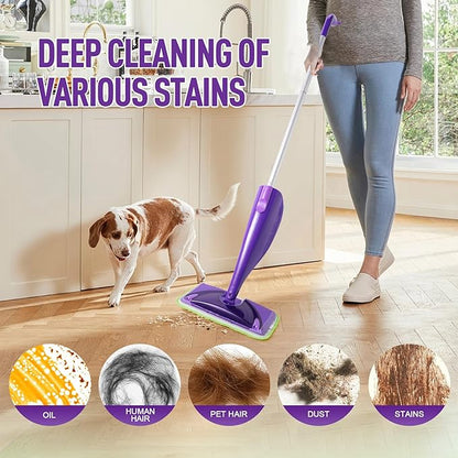 6 Pack Reusable Mop Pads for Swiffer WetJet, Washable Wet Mop Refills Replacement Pads Wet Dry Use for Floors