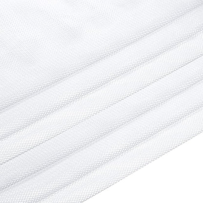 Frienda 6 Pieces Mesh Stuff Sack, 11 x 15 Inch Durable Nylon Drawstring Laundry Bag for Rinsing Beach Toys, Seashell Collecting, Mesh Bags and Travel(White)