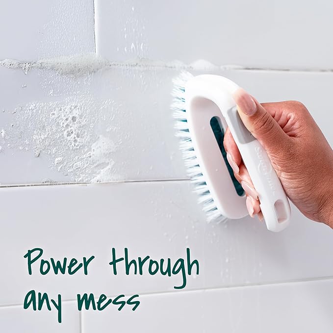 Scotch-Brite All Purpose Brush, For Tile Floors and Walls, Shower Doors, Tubs, Bathroom Fixtures, and More, 6 Count