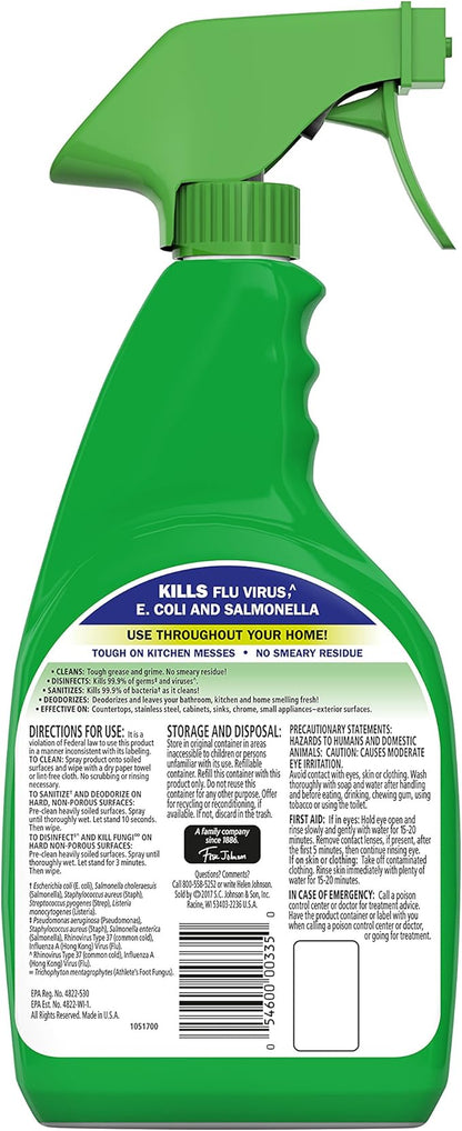 Fantastik All-Purpose Cleaner Trigger, Lemon Scent, 32 fl oz, Pack of 3