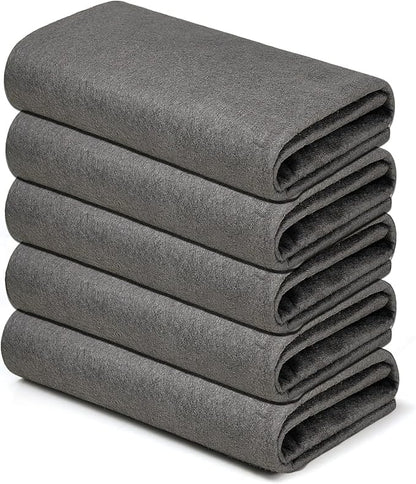 KTT Thickened Magic Cleaning Cloth,Reusable Microfiber Cleaning Cloth.Lint Free Cloth for Home,Window,Mirror Glass and Cars.(12" x 16",5 Pack)