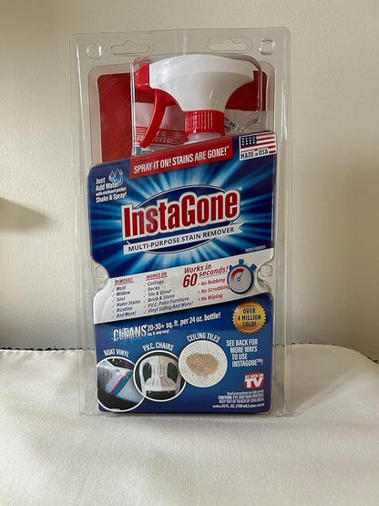 Stain Remover - TRIAL PACK (1 Pack + 24oz Spray Bottle) - Just Add Water - Indoor/Outdoor Ceiling, Wall, Bathroom, Roof, PVC Fence, Patio & More