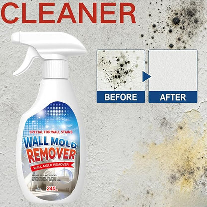 Highly Effective Removal Spray, Wall Cleaner Spray,Multi-Surface Cleaning Solution,Suitable Fortiles, Fabrics, Bathrooms, And Kitchen8.12 Fl Oz(Sponge*1+Cloth*1)