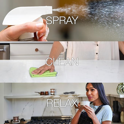 Bona All-Purpose Cleaner - Lime Basil Scent - 24 fl oz - Household Cleaner Cuts Through Tough Grease & Grime - Safe for Household Surfaces (Pack of 2)