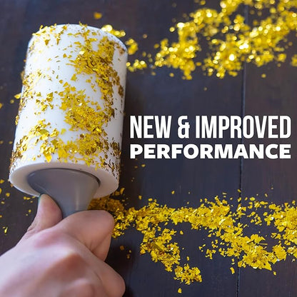 Scotch-Brite Extreme Clean Lint Roller, 50% Stickier, Heavy Duty Pet Hair and Debris Remover, 4 in x 54.9 ft Each, 4 Pack, 400 Easy Tear Sheets Total