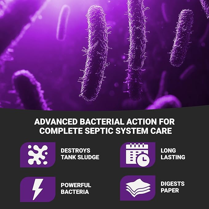 Roebic K-37-H Septic Tank Treatment: 64-Ounce, Promotes Efficient Breakdown, Reduces Odors, Prevents Clogs for Smooth Septic System Operation