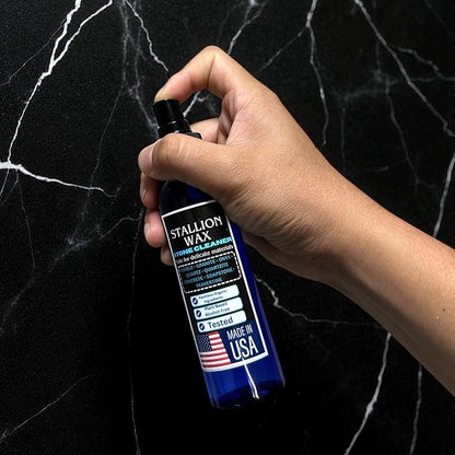 Marble & Granite Cleaner and Polish Kit – Enhances Dark Countertops | 4in1 Set Stone-Safe Care and Streak Free Shine for Black Marble, Granite, Quartz, Quartzite, Soapstone and Natural Stone Surfaces