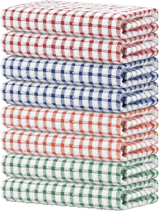 Nialnant 8 Pack Dish Cloths for Washing Dishes,Super Soft Kitchen Towels Absorbent Kitchen Dish Rags,Terry Cleaning Cloth-25 x 16 in