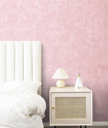Yasinet Peel & Stick Wallpaper - Modern Pink Embossed Thicken Self-Adhesive Textured Contact Paper for Cabinets & Walls - Waterproof Vinyl Roll 393.7X15.7