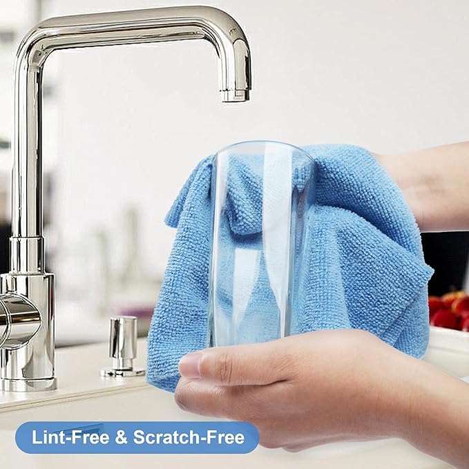 Microfiber Cleaning Cloths Roll – 50 Pack | Tear-Away Towels – Reusable| Ultra Absorbent| Washable Rags for Kitchen| House, Car, Garage | Eco-Friendly Microfiber Cleaning Supplies (Pink)