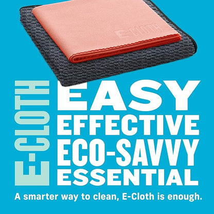 E-Cloth Granite & Stone Cleaning Kit, Premium Microfiber Cleaning Cloth, Ideal Cleaner and Polish for Granite, Marble and Other Stone Countertops, 100 Wash Guarantee, 2 Cloth Set