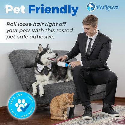 PetLovers Extra Sticky Lint Roller Value Set 270 Sheets for Pet Hair Removal and Clothes, Dog and Cat Lint Remover, 3 Pack