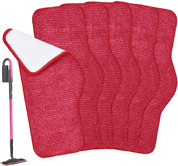 6 Pack Steam Mop Pads Compatible with Schenley Steam Mop Cleaner,Microfiber Steam Mop Replacement Pads for Schenley Steam Mop 7 in 1,Reusable and Washable Steam Mop Accessories for Floor Cleaning