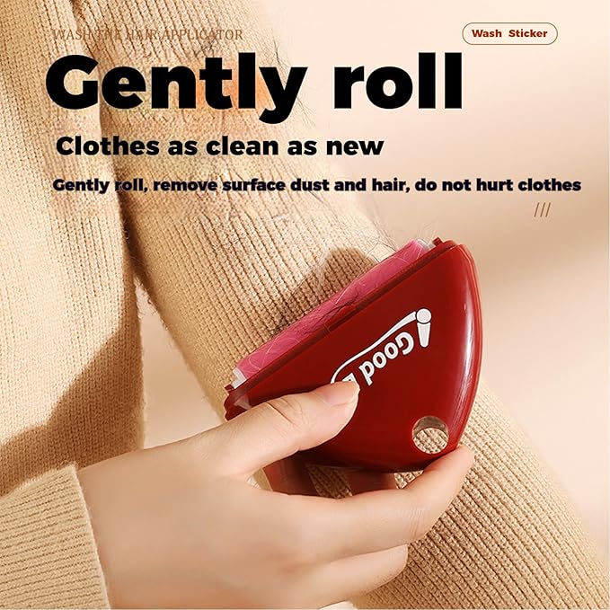 Lint Roller, Good-Life Reusable Lint Roller, Portable Lint Remover, Washable, Eco-Friendly, Pet Hair Remover for Clothes, Furniture & Carpets, 4Pcs