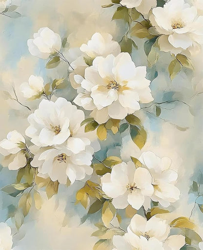 Floral Wallpaper Peel and Stick Vintage Beige Flowers Contact Paper Vinyl Waterproof Self Adhesive Removable Green leaf Modern Wall Murals for Bedroom Walls Shelves Cabinet Decoration 17.5" X 118"