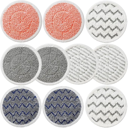 10 Pack Upgraded S7001 Pads Replacement Steam Mop Pads for Shark S7001 S8201 S7000 S7201 S8001 S7000AMZ, S7001TGT Series Steam Mop Pads,Steam&Scrub All-in-One Scrubbing Mop Pads,Part Model#:XKITP7000