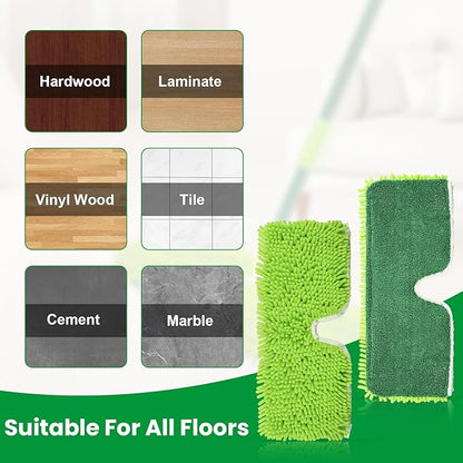 2 Pack 2-Sided Microfiber Mop Refill Heads for Libman 18" 2-Sided Microfiber Dust Mop