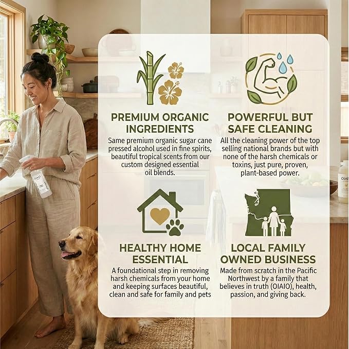 Non-Toxic Stainless Steel Cleaner - Natural Organic Ingredients that Truly Perform - 24oz - Light Coconut Scent
