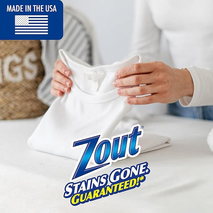 Zout Laundry Stain Remover Spray,Triple Enzyme Formula Removes the Toughest Stains,Made in the USA,22 Ounce Bottles,(Pack of 4)