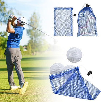6 x 8 in Small Mesh Laundry Bags with Drawstring [6PCS] - Durable Mesh Bags with Cord Lock for Laundry & Soap &Small Balls - [Blue]