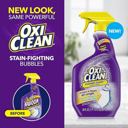 OxiClean Shower Guard Daily Shower Cleaner, 30 oz., Protects & Repels Stains (Pack of 8)