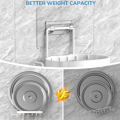 MASADI 3 Tier Soap Dish Holder, Soap Bar Holder with Hooks, Shampoo Bar Caddy for Shower Wall, Razor Holder for Shower, Bar Soap Container 304 Stainless Steel, Bathroom(White)