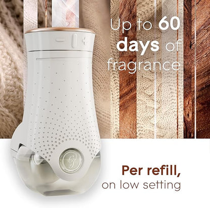 Glade PlugIns Refills Air Freshener, Scented and Essential Oils for Home and Bathroom, Cashmere Woods, 1.34 Fl Oz, 2 Count