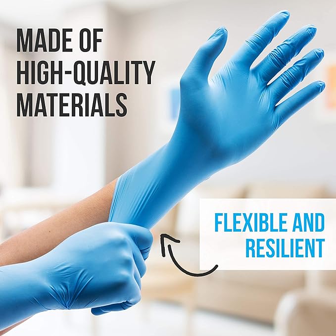 Style Setter Powder-Free Nitrile Disposable Exam Gloves