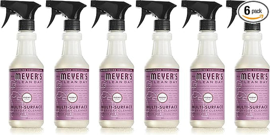 Mrs. MEYER'S CLEAN DAY All-Purpose Cleaner Spray,Peony,16 fl. oz,(Pack of 6)