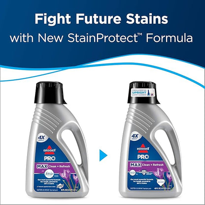 Bissell PRO MAX Clean + Refresh with Febreze Full Size Carpet Cleaner Machine Formula,48 oz.,2515A,(Pack of 2)