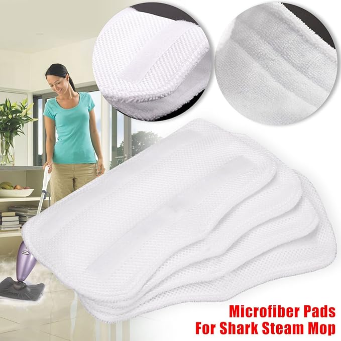 Hongfa Replacement for Shark Steam Mop Pads SK3251 S3101, 10 Packs Shark Microfiber Cloth Mop Pads fit S3101 S3202 S3250 SK410 SK435CO SK460 SK140 SK141
