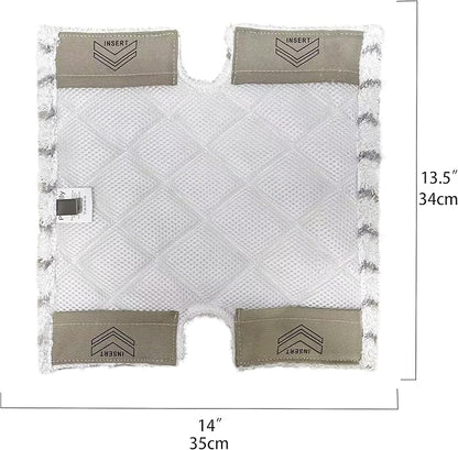 4 Pack Steam Mop Pads for Shark Lift-Away Pro Genius S3973, S3973D, S3973WM, S5002Q, S5003A, S5003D, S5004, S6001W, S6002, S6002C, S6003D, S6003W Touch-Free Dirt Grip Washable Replacement Mop Pads