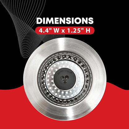 SinkShroom Revolutionary Clog-Free Sink Strainer Basket with Stopper, Stainless Steel