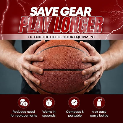 Ballers Choice Grip Restore & Cleaner – Best Grip for Basketball, Golf, Football, Volleyball, and Baseball Grip Spray – Restores Shoe & Grip Traction, Restores Control & Consistency