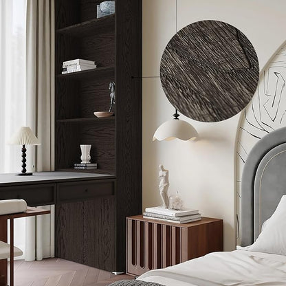 Dimoon Black Wood Wallpaper Wood Contact Paper Thickened Embossed Gray Wood Grain Wallpaper Peel and Stick Wallpaper Removable Wood Rustic Selfadhesive Vintage Countertops Vinyl Roll 393"x15.7"