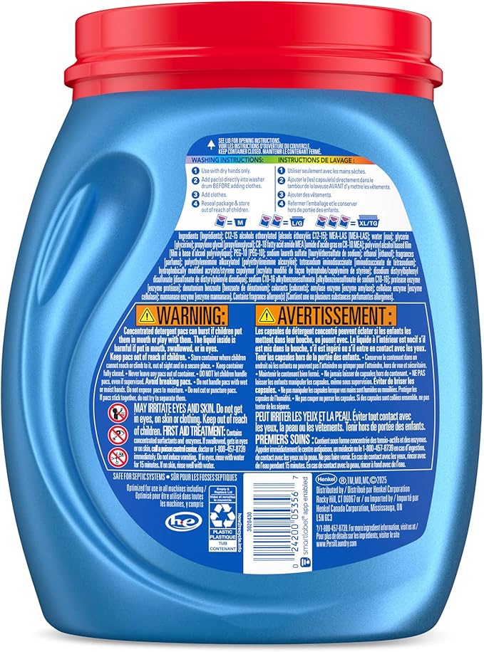 Persil Ultra Pacs Intense Fresh Everyday Clean Laundry Detergent, 42 count