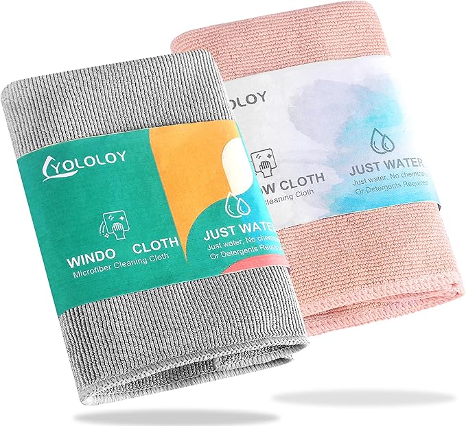 Enviro Cleaning Cloth Set, Quality Replacement for Norwex Enviro Cloth, Basic Package Cleaning Cloth. for Cleaning Home, Car, Bar, Hotel Office. Only Water is Needed to Complete The Cleaning