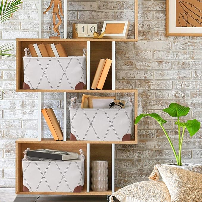 Storage Basket for Laundry Clothes Square Laundry Basket Toy Basket Closet Storage Bin Organizer for Office Living Room Shelves,