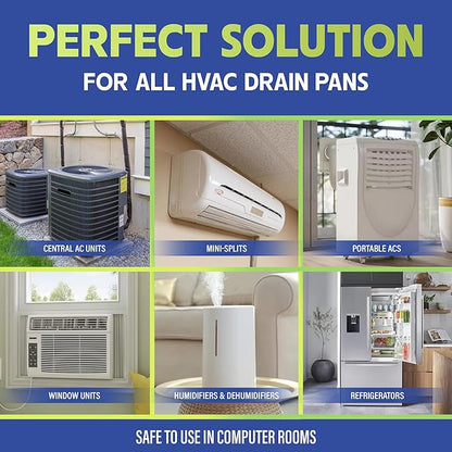 200 Tablets AC Drain Line Cleaner- No-Residue, Water-Soluble, Fast-Acting Pan Treatment for HVAC, Window Units, Mini-Splits, Dehumidifiers and Refrigerators System Maintenance