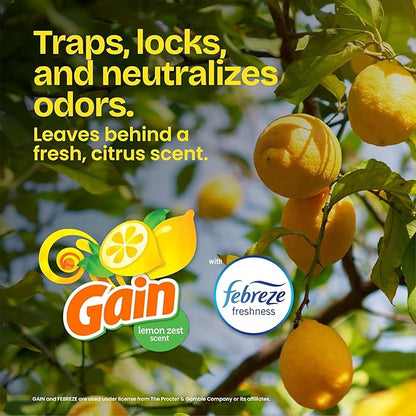 Glad ForceFlex Tall Kitchen Trash Bags, 13 Gallon, Gain Lemon Zest, 110 Count (Package May Vary)
