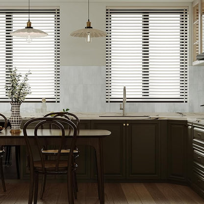 COLAMO Luxury 22PCS White Peel and Stick Backsplash, Self Adhesive Glossy Peel and Stick Tiles for Kitchen, Stick on Accent Wall for Bedroom, Living Room, Bathroom, RV