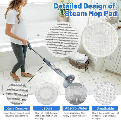 Steam Mop Replacement Pads for Shark S7001 S8201 S8001 S7201 S7000AMZ S7000 S7001TGT S7005 S7020 Series Steam Mop Pads,Steam & Scrub All-in-One Scrubbing Mop Pads,Compare Part #:XKITP7000-4 Pack