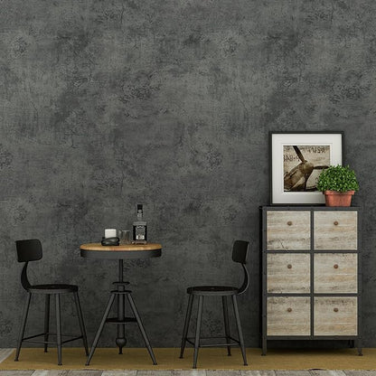 3yecao 31"×1181" Extra Wide Big Thickness Blue Grey Concrete Wallpaper Peel and Stick Gray Concrete Cement Contact Paper Vinyl Wrap Matte Textured Sticker for Gym Bedroom Bathroom Coffee Room Walls
