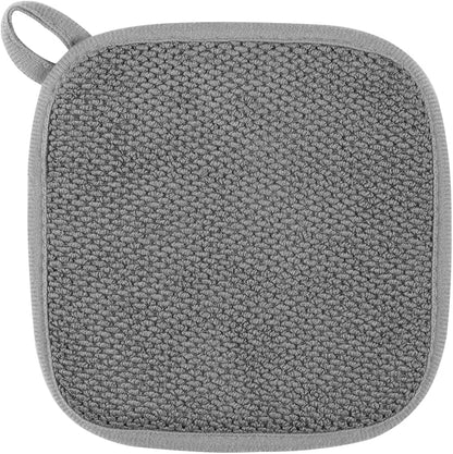 GeeRic Microfiber Dish Drying Mat, Super Absorbent Kitchen Dish Drying Pad for Mother's Day, Reversible Gift Mats for Countertop, 7 * 7 inch Gray