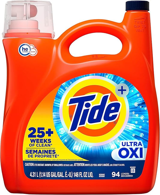Tide, Liquid Detergent Ultra Oxi, 146 Fl Oz